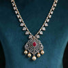 18k Gold Tone With Lab Grown Diamond And Traditions Pearls Bridal MaangTikka