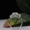 Cushion Cut 18KT White Gold Lab Grown Diamond Ring
