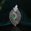 18k Yellow Gold Fancy and Round Shaped Diamond Pendant with Lab Grown Diamonds