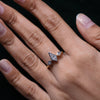 Kite Cut Lab Grown Diamond Three Stone Ring in 14K Gold | Minimal  Engagement Ring