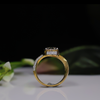 Solitaire Pear Shape Lab Grown Diamond Ring-18KT Yellow Gold