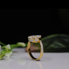 Solitaire Pear Shape Lab Grown Diamond Ring-18KT Yellow Gold