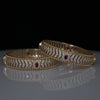 South Indian Traditional Open Close Setting Lab Diamond Openable Bangles Set | Bridal Jewelry