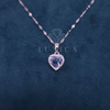 Halo of Grace Blue Lab Grown Diamond Only Pendant Without Chain