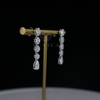 Lab-Grown Diamond Drop Earrings with Pear, Hexagon Cuts – Timeless Elegance in Every Detail