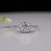 1.42 Carat EF/VVS IGI Round, Halo Diamond Ring