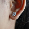 1.73 ct Each E VVS2 IGI Oval Shape Solitaire Diamond Stud