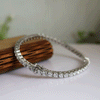 Classic Solitaire Lab Grown Diamond Tennis Bracelet
