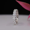 0.25 Cent Oval Shape Lab Diamond Eternity Band