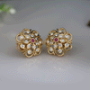 Stylish Floral Design Lab Made Diamond Earring