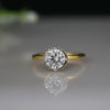 Solitaire Lab Created Hidden Halo Diamond Ring