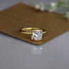 2 ct Solitaire Cushion Cut Lab Grown Diamond Ring