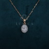 Oval Shape Lab Grown Diamond Only Pendant