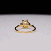 Classic Solitaire Round Shape Lab Made Diamond Ring