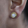 The Round Solitaire Lab Grown Diamond Earrings