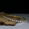 0.16 carat Each Lab Grown Diamond Tennis Bracelet In 18kt Gold