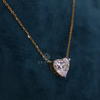 Flawless Sparkle Heart Shape Lab Grown diamond Chain Pendant