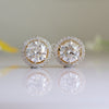 1.30 ct E VVS2 Round Detachable Lab Grown Diamond Stud With Halo