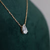 1.53 carat F VS1 IGI Pear Shape Diamond Pendant With Chain