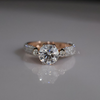 1.5 Carat Solitaire Lab Grown Diamond Ring in Rose Gold