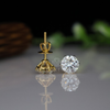 1 carat Each D VVS1 IGI Certified Round Brilliant Lab Grown diamond Stud