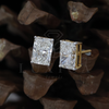 4.00 Ct Each Solitaire Radiant Shape Lab Created Diamond Ear Studs