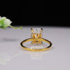 3.62 Carat Radiant Shape Diamond Engagement Ring, Solitaire Lab Made Diamond Ring