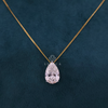 3 ct Solitaire Pear Shape Lab Grown Diamond Pendant