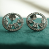 Classic Hoop Earrings With Lab Grown Diamonds - 18kt Gold