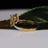 Aurora solitaire Radiant Shape Lab Made Diamond Wedding Ring