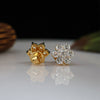 Flower Shape Lab Grown Diamond Earring