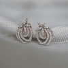 Flower Style CVD Diamonds Earrings - 18kt Gold