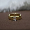 0.70 CT Emerald Cut Lab Grown Men's Diamond Ring