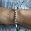 Hexagon-Cut Lab Diamond Tennis Bracelet