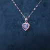 Halo of Grace Blue Lab Grown Diamond Only Pendant Without Chain