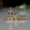Delicate Lab-Grown Diamond Earrings in 18K Gold