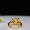 6.05 Carat Round Shape Lab Grown Engagement Diamond Ring