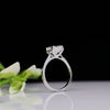 2.55 Carat Princess Shape Solitaire Lab Grown Diamond Engagement Ring