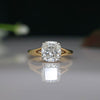 3.01 CT F VS1 IGI Cushion Shape Solitaire Diamond Ring