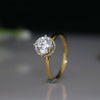 Solitaire Lab Created Hidden Halo Diamond Ring