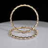 Close Setting Lab Grown Diamond Bangle in Gold, Elegant And Timeless Design