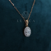 Oval Shape Lab Grown Diamond Only Pendant