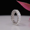 0.25 Cent Oval Shape Lab Diamond Eternity Band