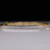 Minimalist Open Cuff Lab Grown Diamond Bangle in 18Kt Gold – Elegant Everyday Bracelet