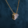 Flawless Sparkle Heart Shape Lab Grown diamond Chain Pendant