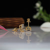3 ct Each F VS1 IGI Radiant Shape Lab Made Diamond Stud