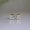 1.80 ct Each F VVS2 IGI Princess Shape Lab Grown Diamond Stud