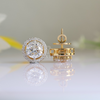 1 ct Each E VVS1 IGI Certified Detachable Round Lab Grown Diamond Studs