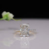 3.62 Carat Radiant Shape Diamond Engagement Ring, Solitaire Lab Made Diamond Ring