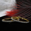 20 Pointer Round Brilliant Shape Lab Grown Diamond Wedding Bangles For Her/